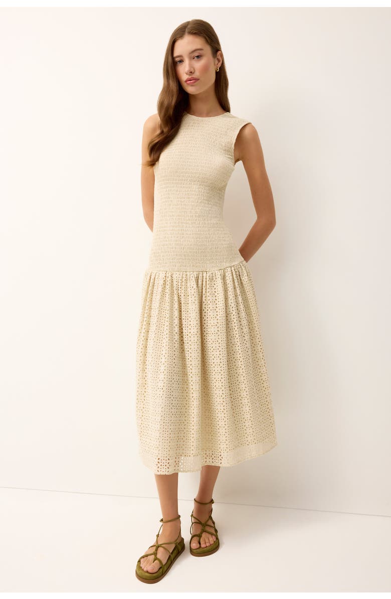 Marie Oliver Porter Dress, Main, color, Dune
