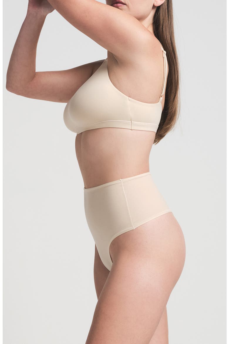 Fits Everybody High Waist Thong, Alternate, color, SAND
