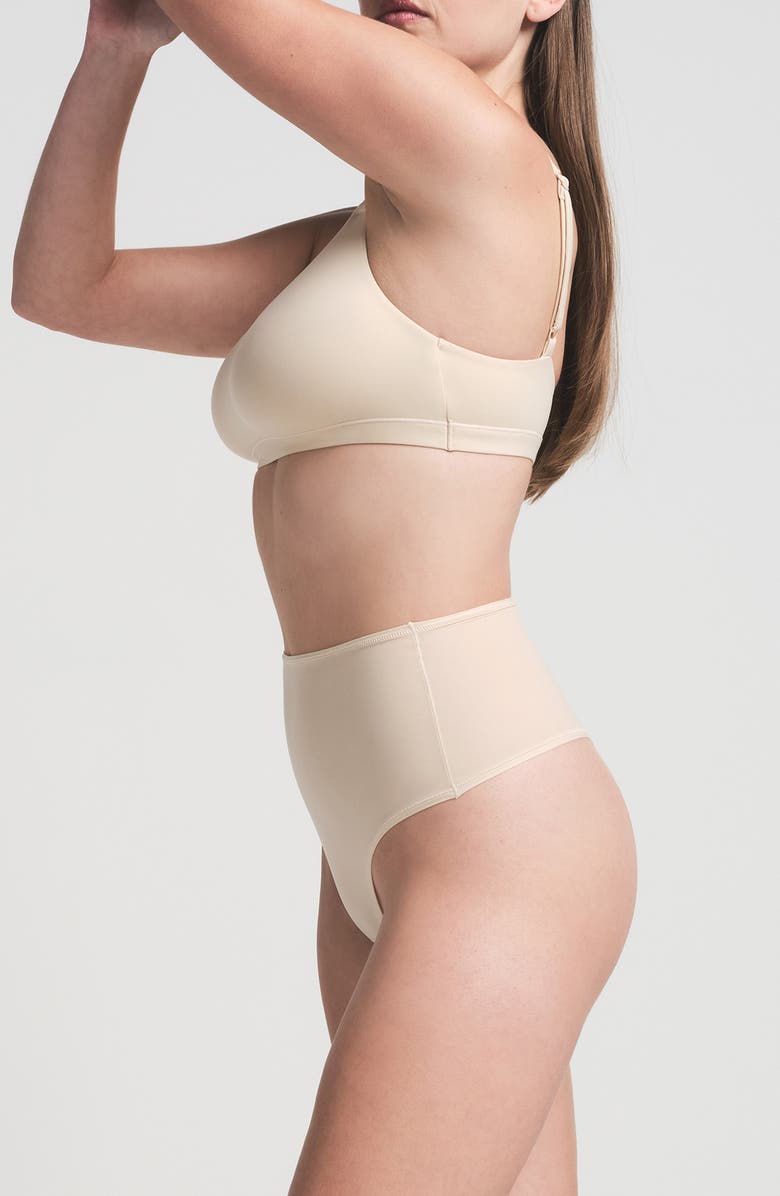 SKIMS Fits Everybody High Waist Thong, Alternate, color, Sand