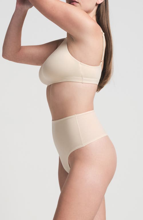 Skims Fits Everybody High Waist Thong In Neutral