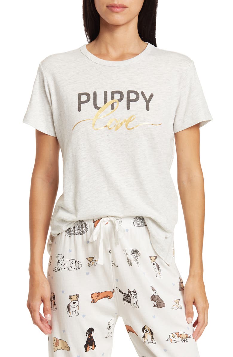 PJ Salvage Puppy Love Pajama T-Shirt, Main, color,