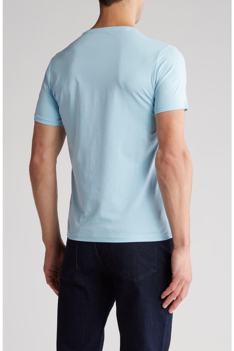 3D Abstract Graphic Print T-Shirt, Alternate, color, LIGHT BLUE