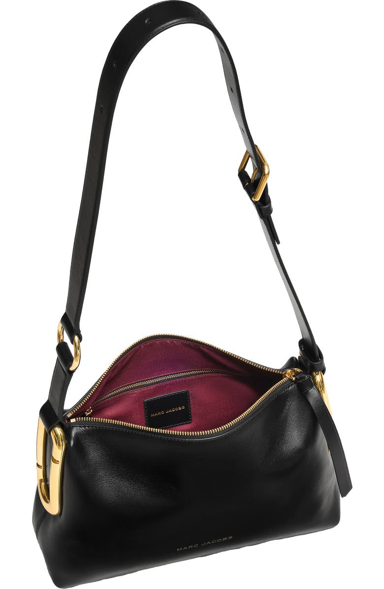 Marc Jacobs Medium Scene Leather Shoulder Bag, Alternate, color, Black