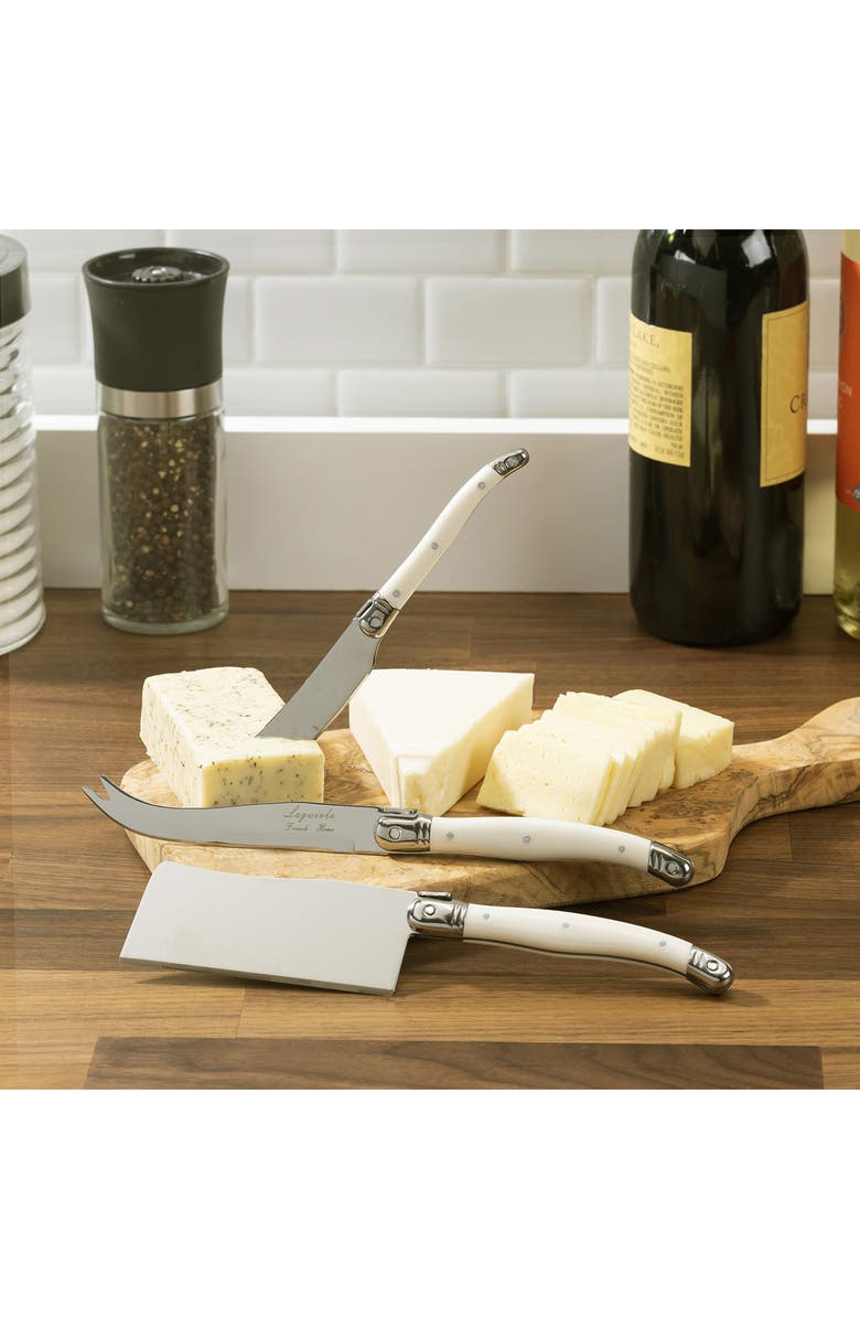 FRENCH HOME Cheese Knife Set - Set of 3, Alternate, color, Ivory