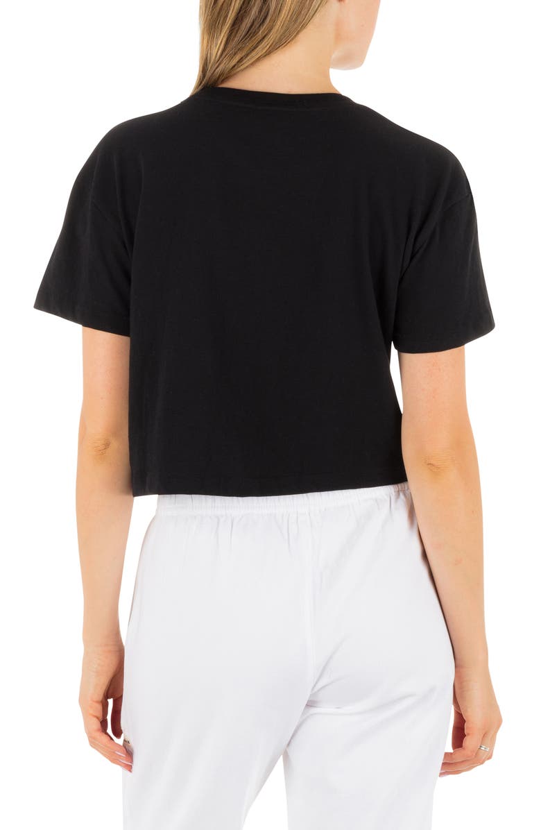 Hurley Academy Graphic Boxy Crop T-Shirt, Alternate, color, Black