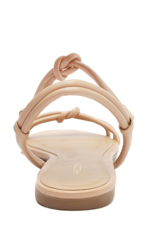 Arezzo Camila Ankle Strap Sandal In True Sand Leather