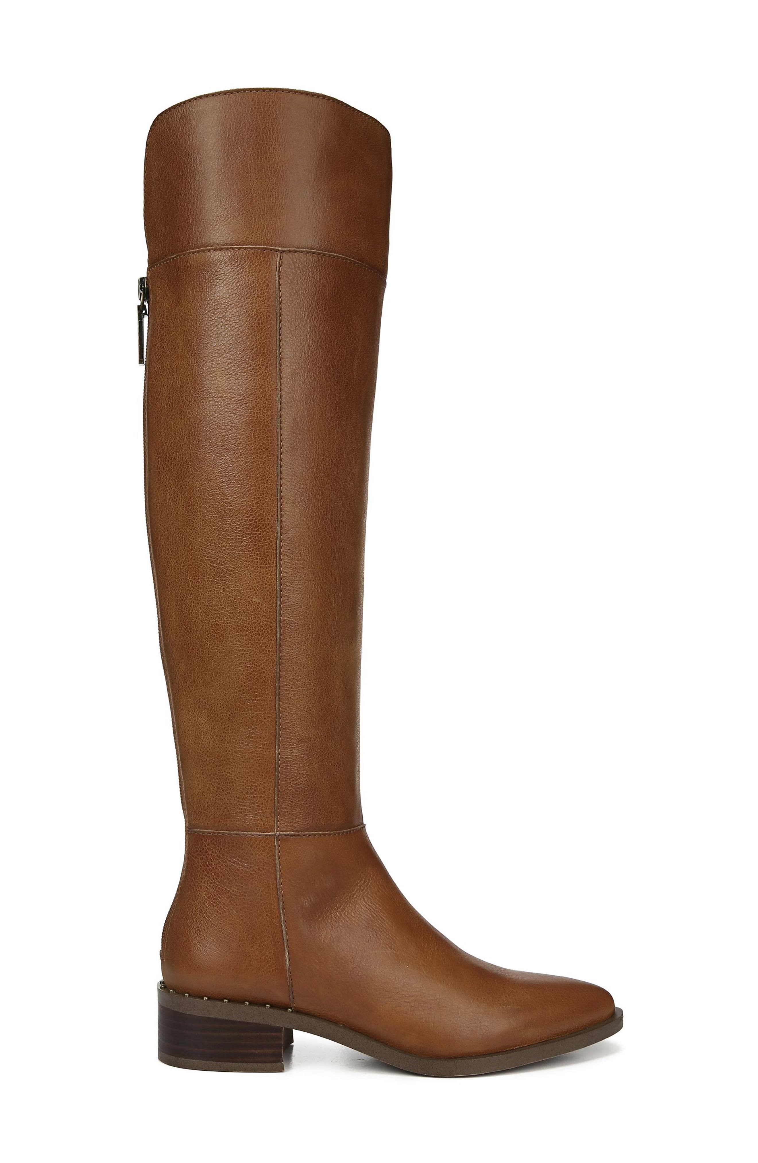 Daya Knee High Boot, Alternate, color, COGNAC LEATHER