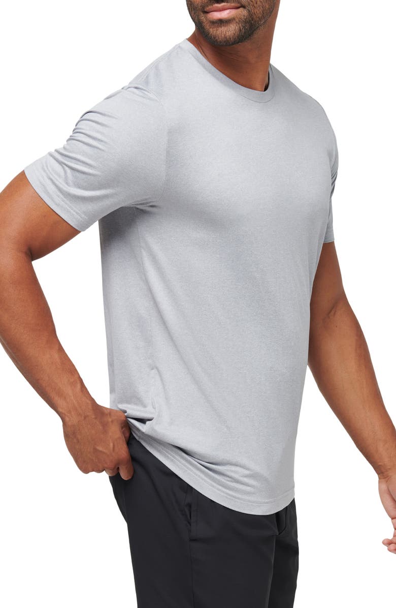 TravisMathew Risk Taker Crewneck T-Shirt, Alternate, color, Heather Light Grey