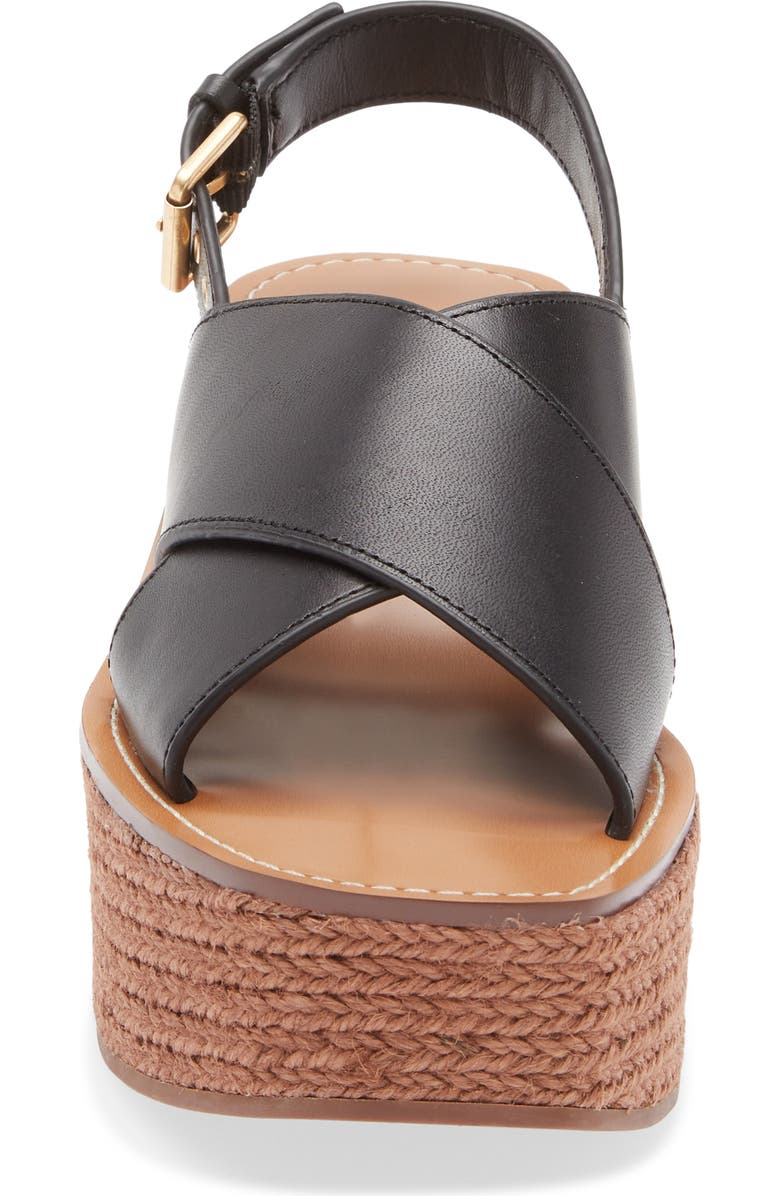 Madewell The Amee Wedge Platform Sandal, Alternate, color, True Black