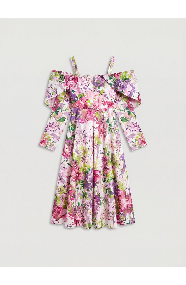 Coast Organza Bardot Midi Dress, Alternate, color, Pink