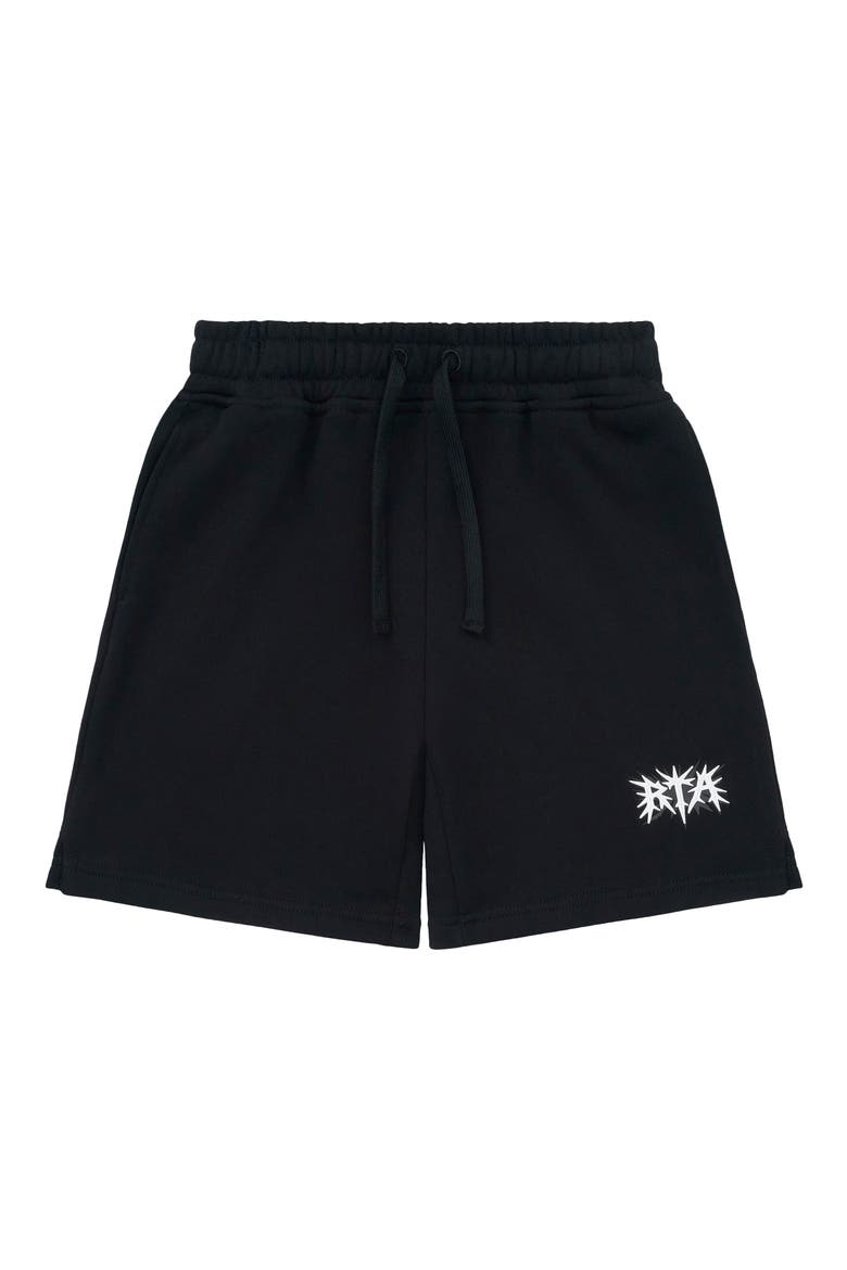Kids' Conner Cotton Sweat Shorts, Main, color, BLACK SPIKE RTA