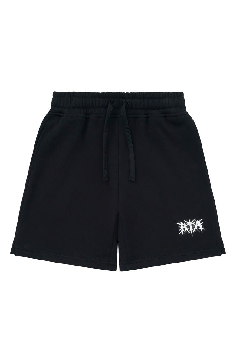 RtA Kids' Conner Cotton Sweat Shorts, Main, color, Black Spike Rta