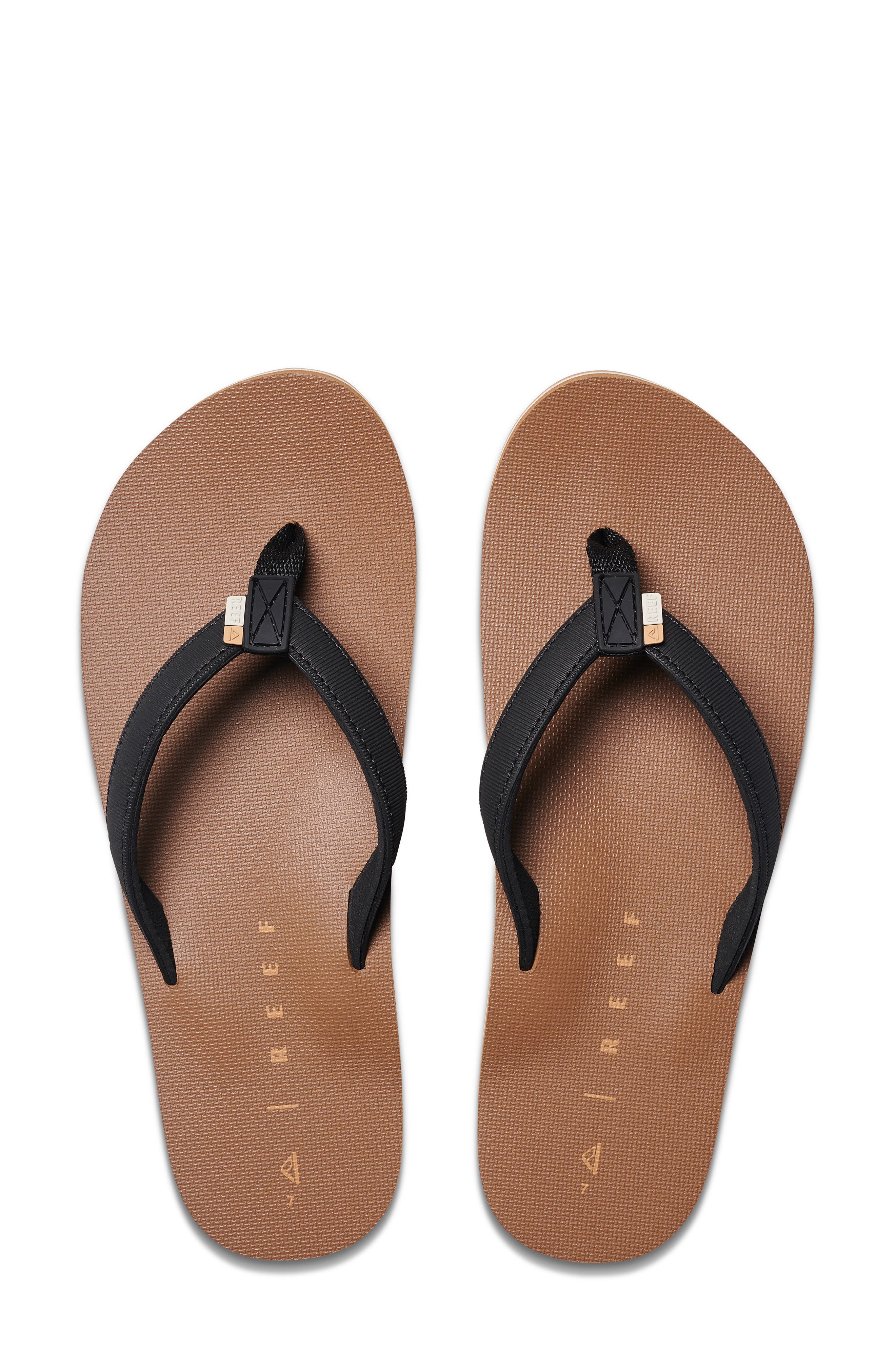 Reef Solana Flip Flop, Alternate, color, Black/ Tan