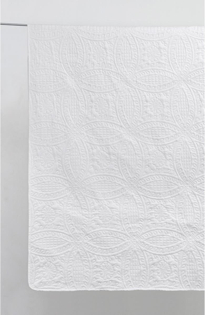 Woven & Weft Pinsonic Medallion Quilt Set, Alternate, color, White