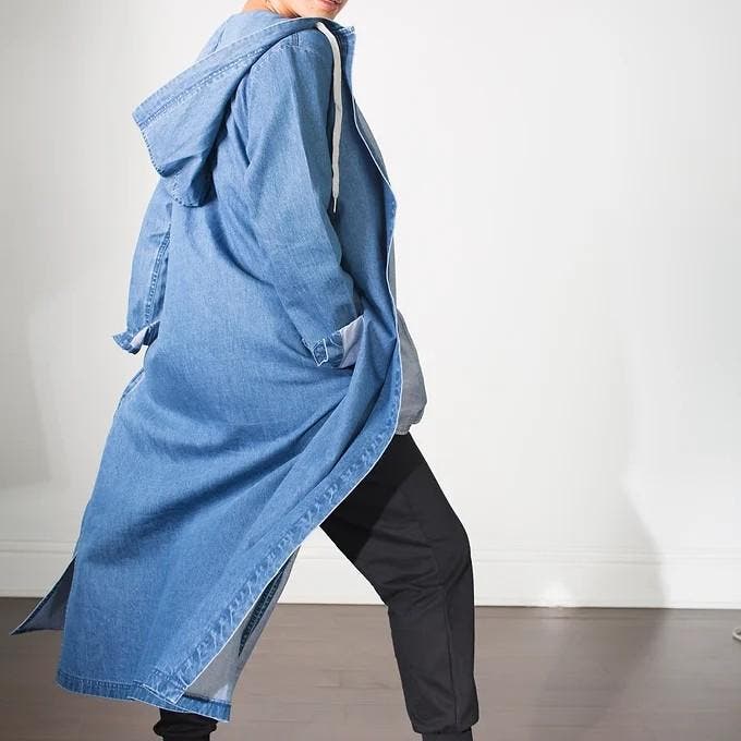 Com-pressi-on Me Denim Hoodie - image 4