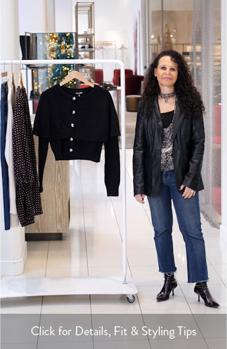 Gissele Cape Detail Cardigan, sales video thumbnail