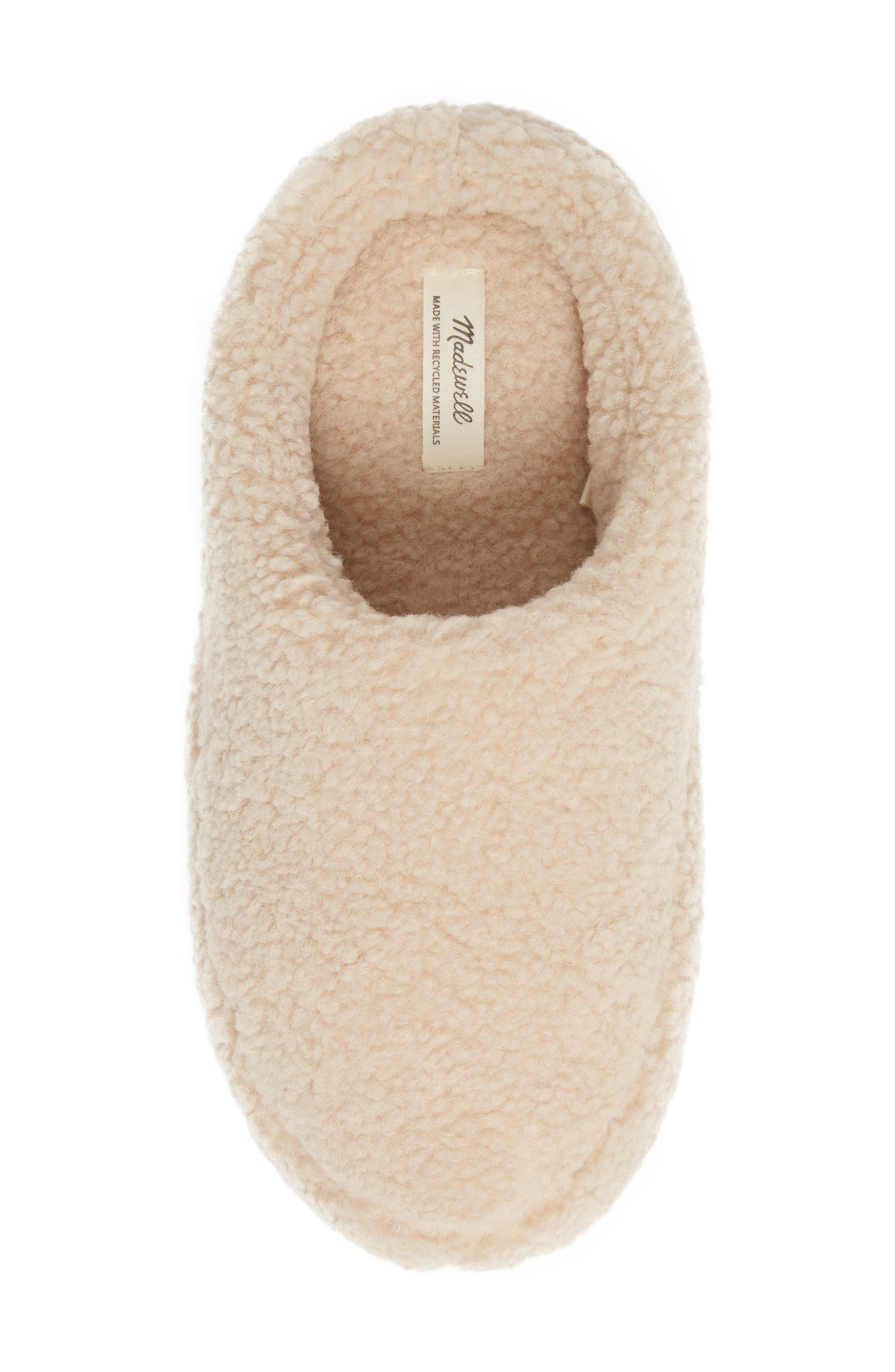 Faux Shearling Scuff Slippers, Alternate, color, LINEN
