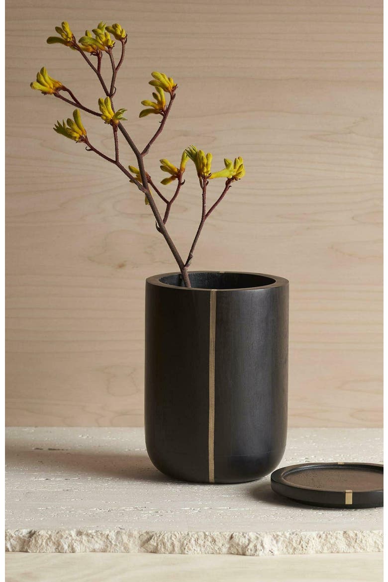 Tall Canister, Main, color, Ebony