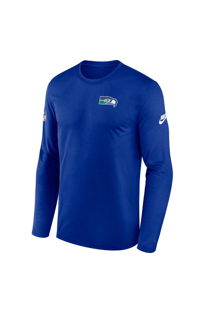 Nike Men's Nike Royal Seattle Seahawks Legend Small Logo Performance Long Sleeve T-Shirt, Alternate, color, Royal