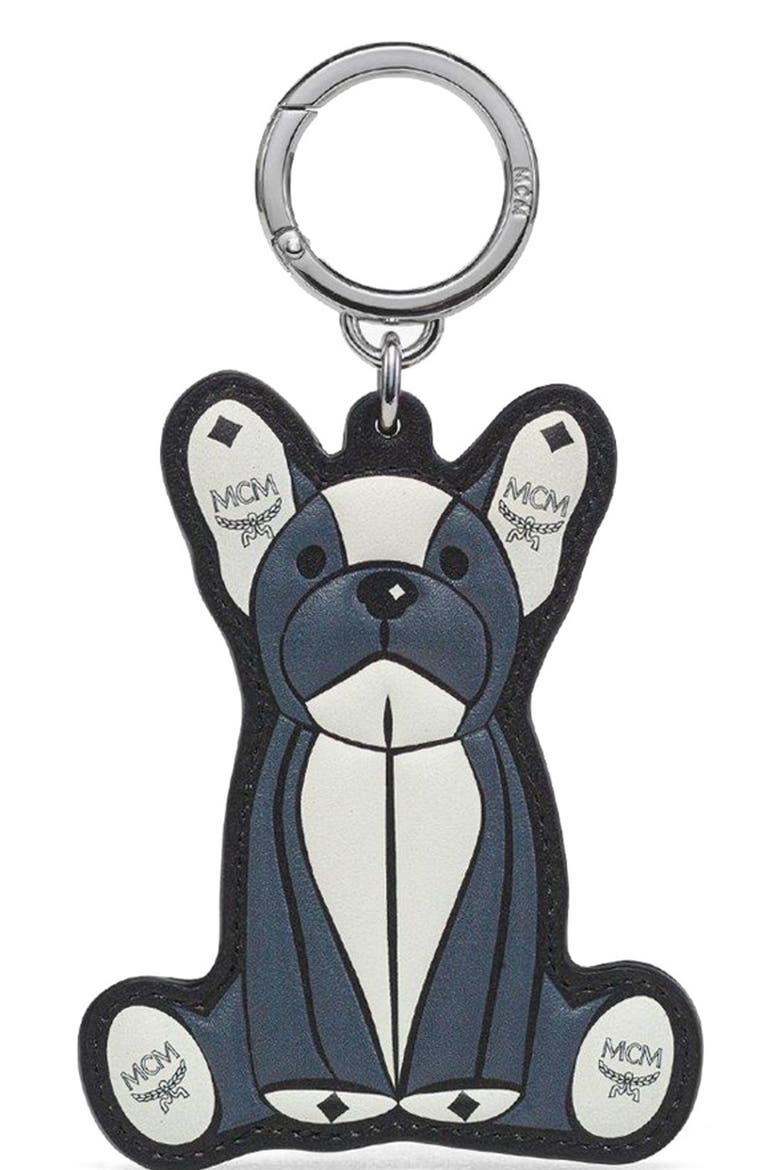 Aren French Bulldog 2D Charm in Visetos, Main, color, Dark Grey