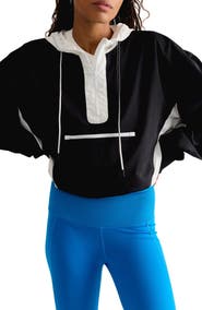 Free People Out Back Layer Quarter Zip Hoodie