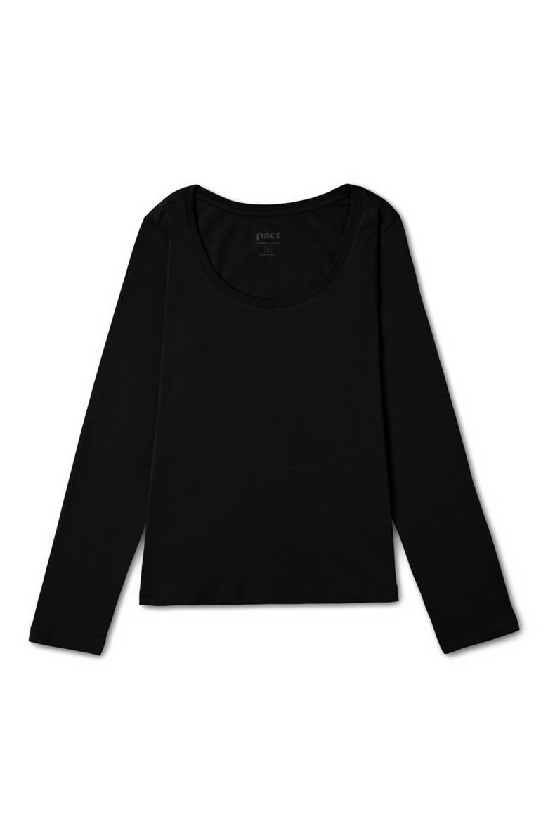 Pact Organic Cotton Softspun Long Sleeve Scoop Neck Tee, Alternate, color, 