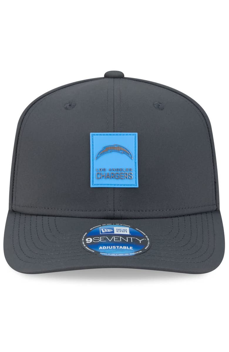 New Era Men's New Era Charcoal Los Angeles Chargers 2025 Sideline Cold Weather 9SEVENTY Adjustable Hat, Alternate, color, 