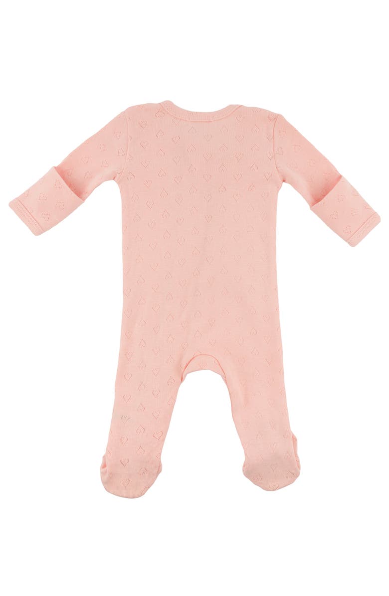 oh baby! Hearts Pointelle Footie, Alternate, color, Pink
