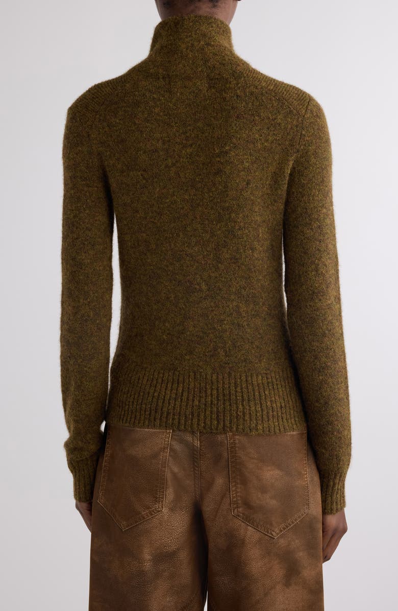 Isabel Marant Étoile Prunella Front Zip Sweater, Alternate, color, Bronze