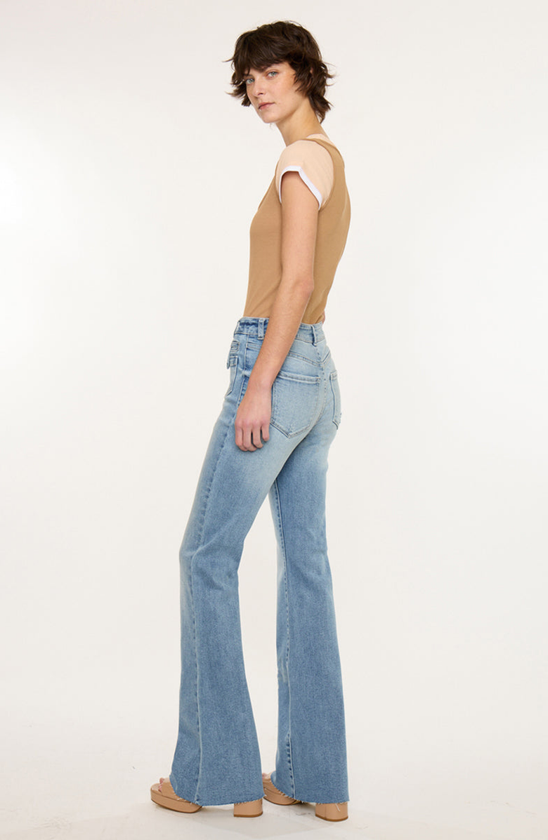 KanCan Brooke High Rise Flare Jeans, Alternate, color, Medium Light Wash