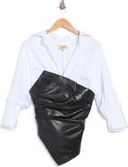 JBQ Millicent Faux Leather Top