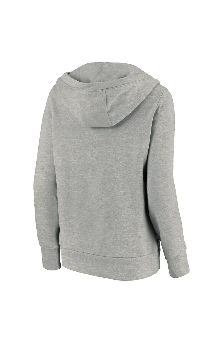 FANATICS Women's Fanatics Branded Heather Gray Seattle Kraken Primary Logo Pullover Hoodie, Alternate, color, 