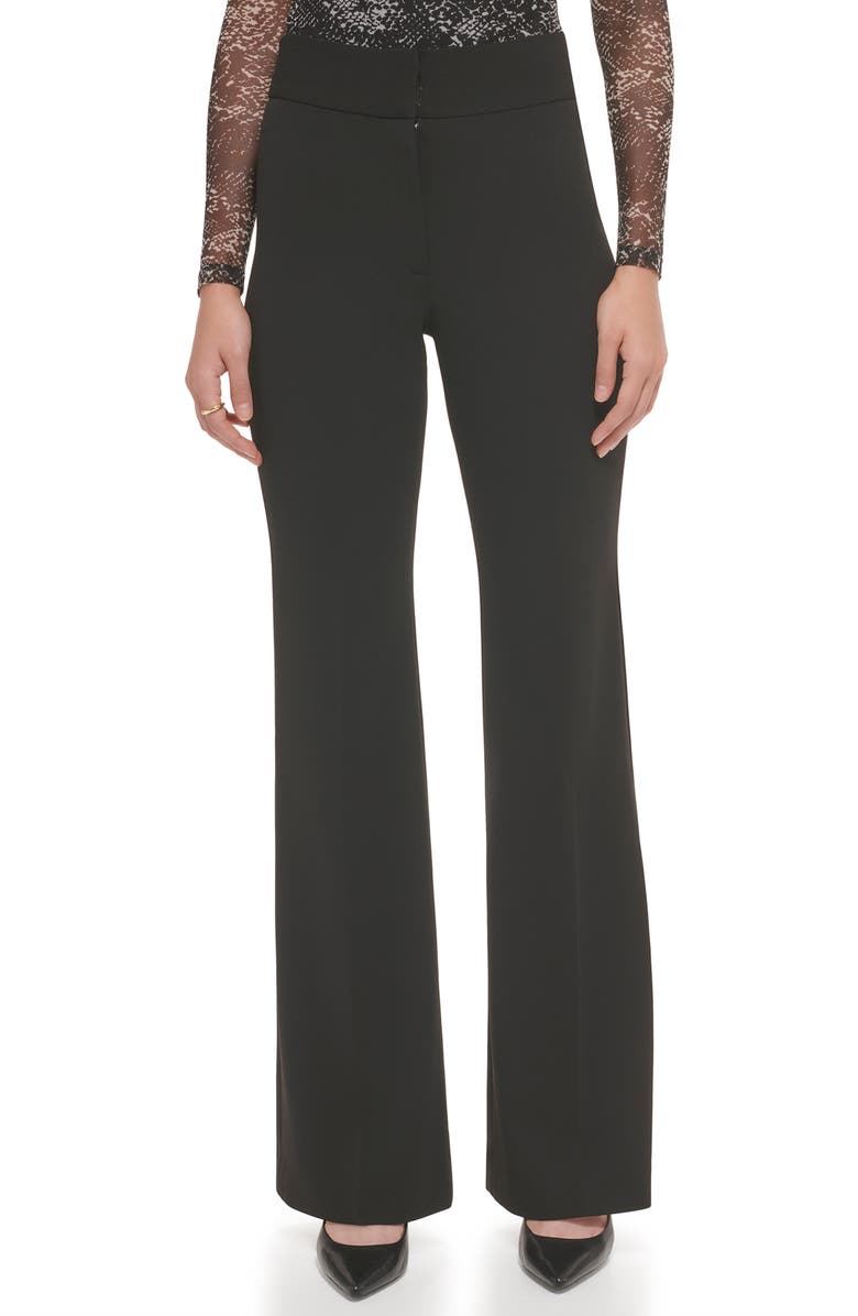 DKNY High Waist Wide Leg Career Pants, Main, color,