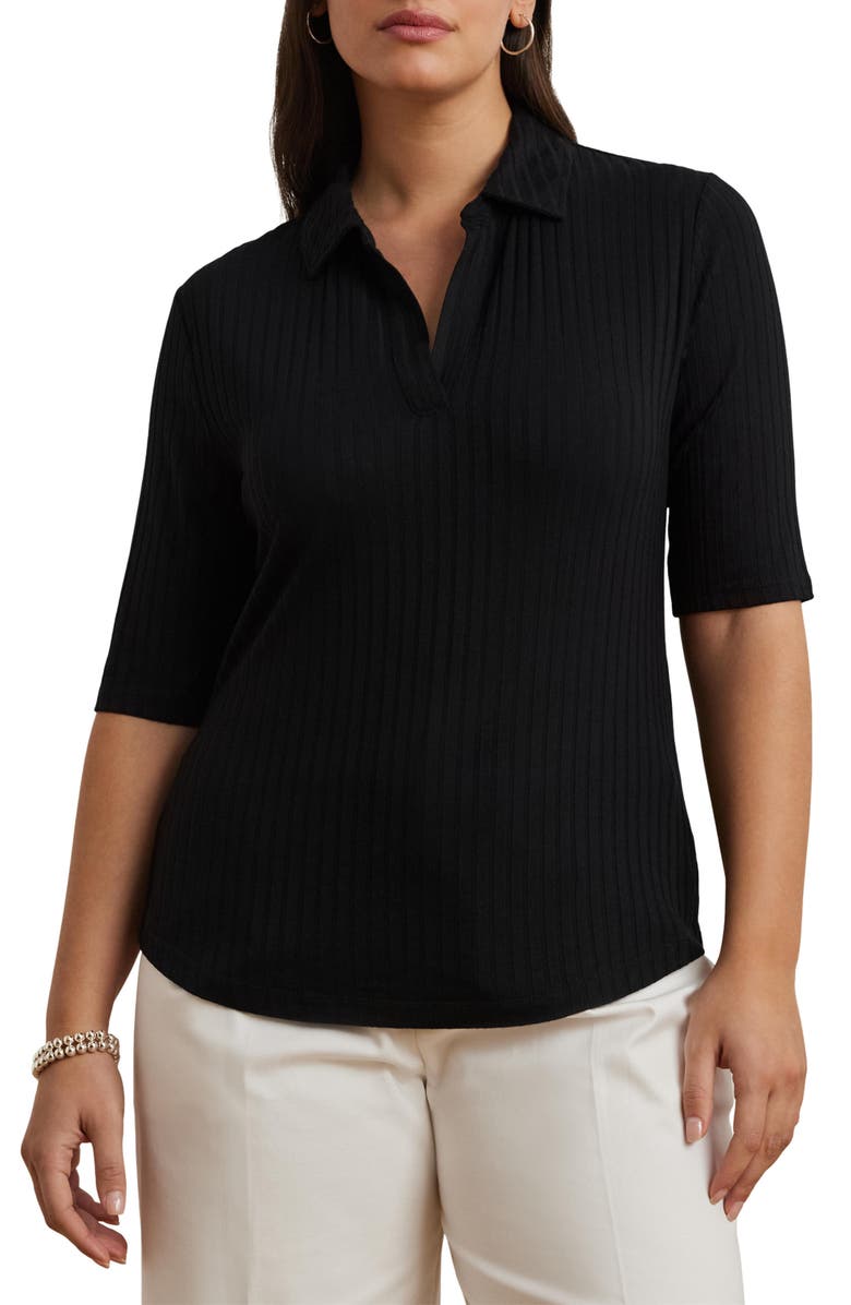 Lauren Ralph Lauren Rib Polo Sweater, Main, color, 