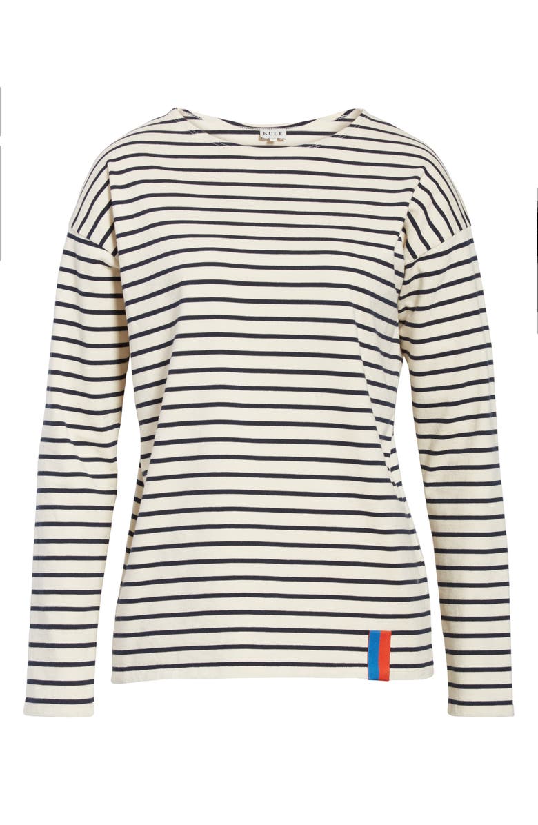 Kule The Boyfriend Stripe Cotton Tee, Alternate, color,