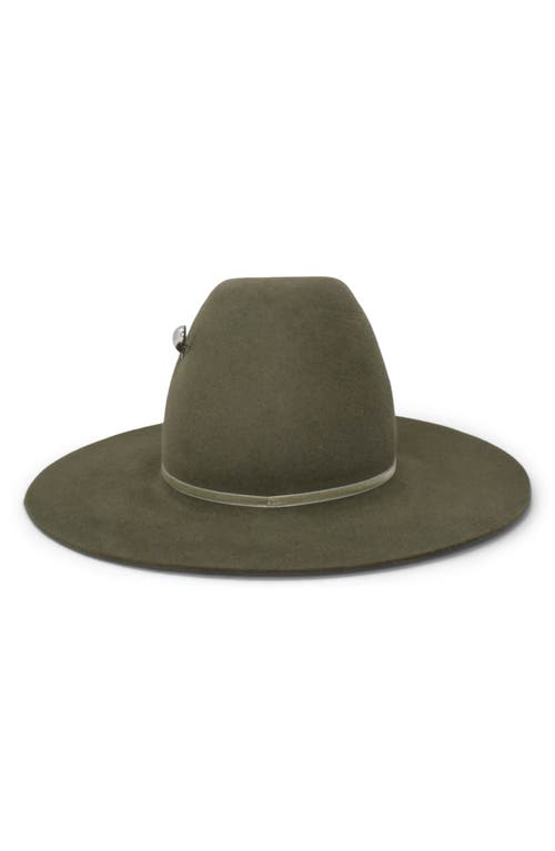 Gigi Burris Millinery Waverly Hat With Silver Pin In Green