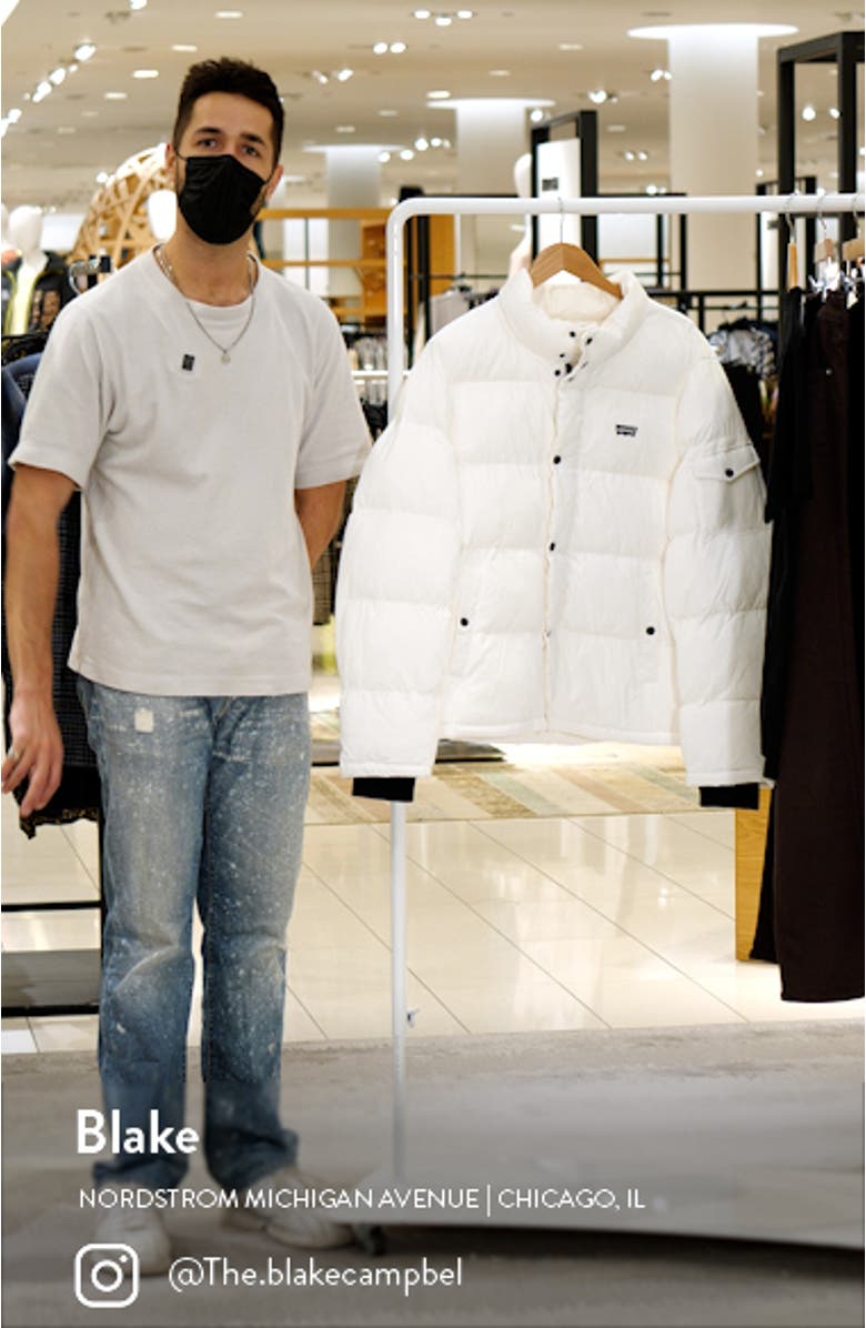 Solid Water Resistant Nylon Puffer Jacket, sales video thumbnail