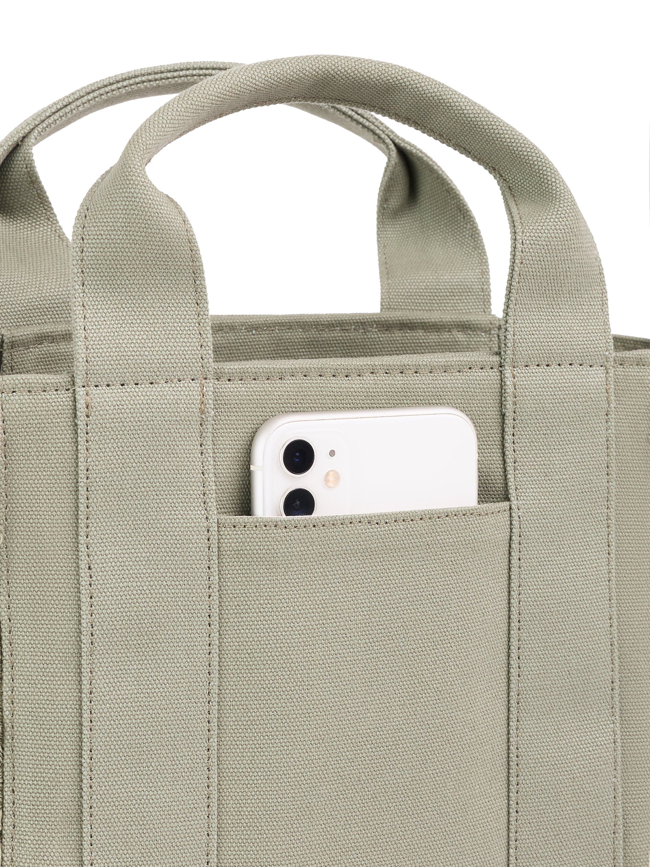 WILT Clothing Selma Frayed Mini Tote, Alternate, color, Army Sage