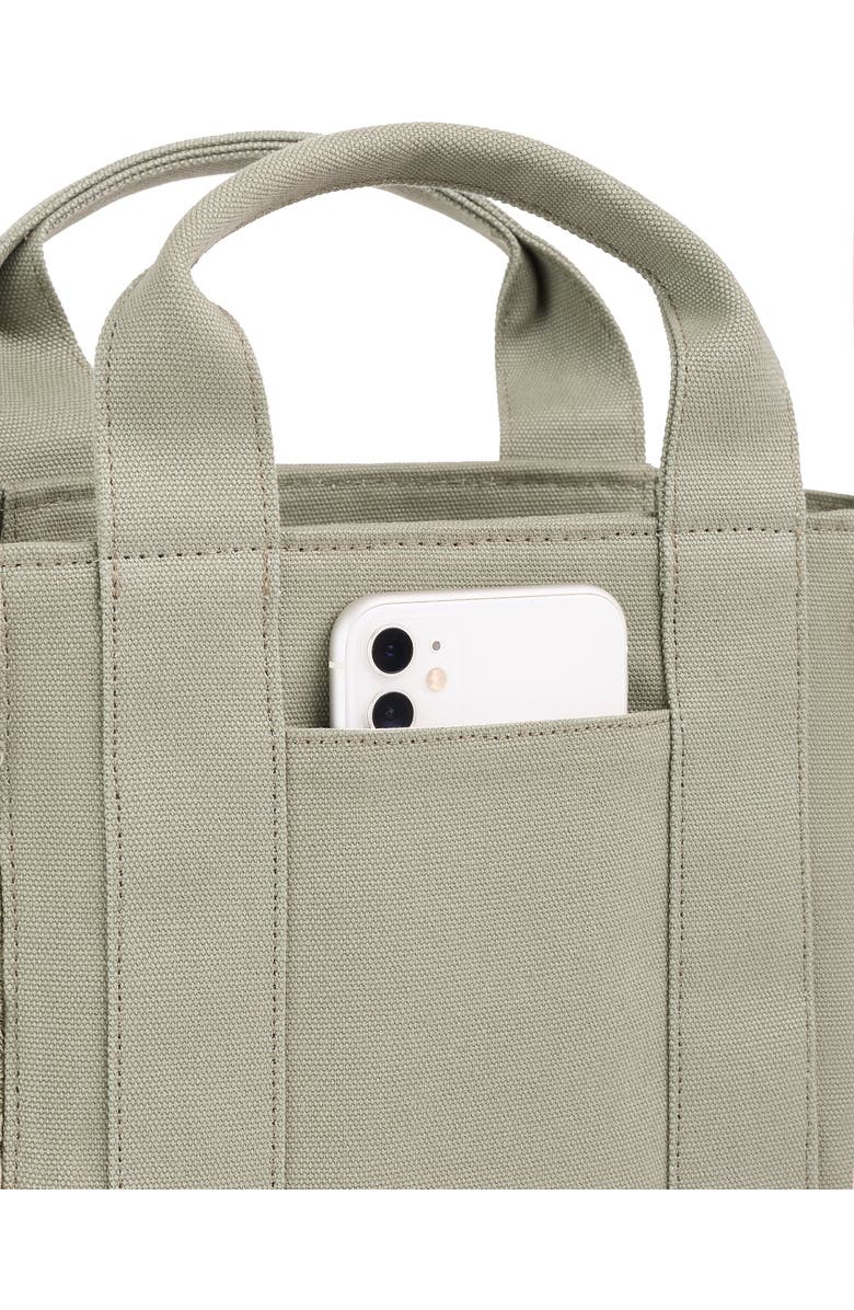 WILT Clothing Selma Frayed Mini Tote, Alternate, color, Army Sage