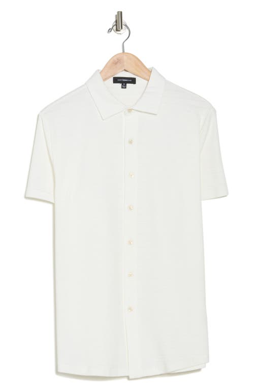 Westzeroone Freeson Short Sleeve Stretch Cotton Button-up Shirt In White