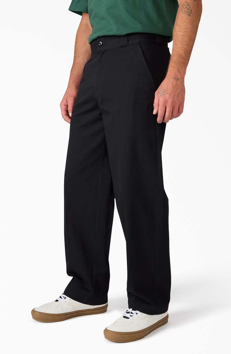 Dickies 248 Loose Fit Twill Pants, Alternate, color, Black