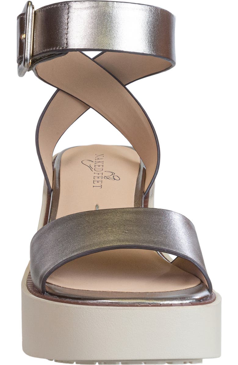 Naked Feet Iconoclast Ankle Strap Platform Sandal, Alternate, color,