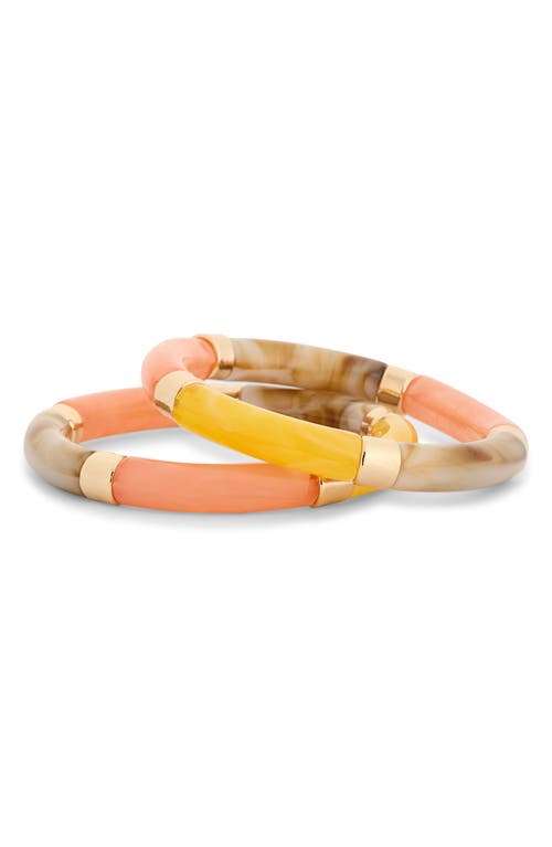 Nordstrom Rack 2-pack Resin Tube Stretch Bracelets