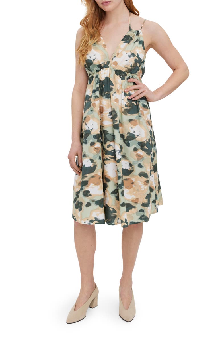 VERO MODA Joa Cotton Halter Dress, Main, color,