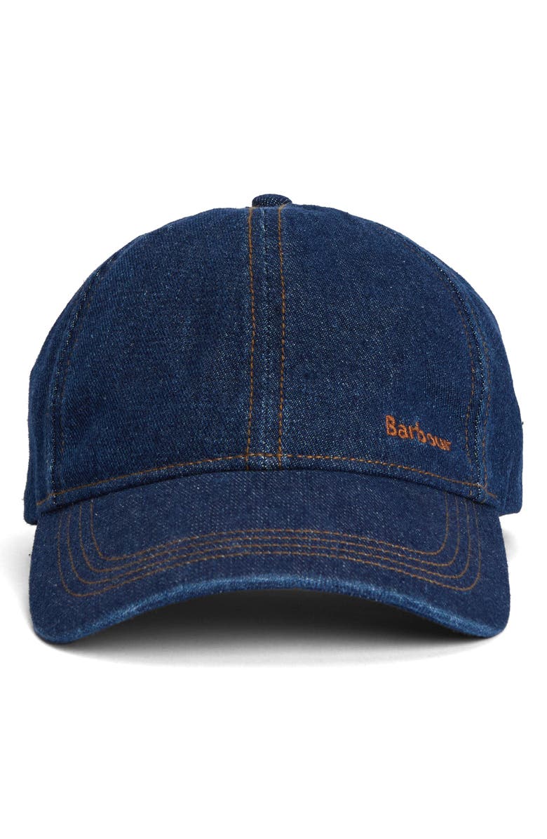 Barbour Grindle Denim Cap, Main, color,
