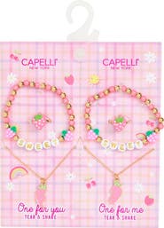 Capelli New York Kids' 6-Piece BFF Bracelet & Necklace Set
