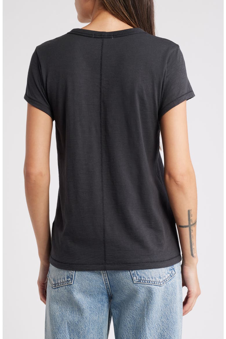 Studded Cotton Crewneck T-Shirt, Alternate, color, BLACK