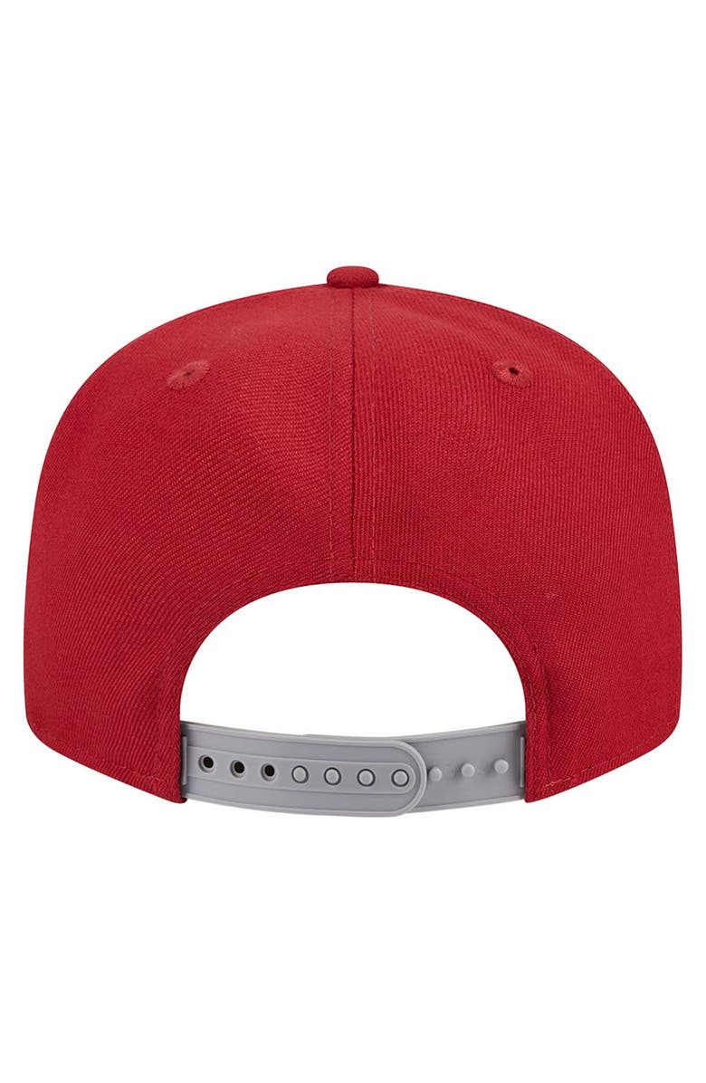New Era Men's New Era Crimson Indiana Hoosiers Game Day 9FIFTY Snapback Hat, Alternate, color, 
