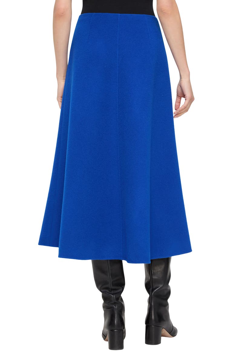 Lafayette 148 New York Double Face Wool & Cashmere Flare Skirt, Alternate, color, Galaxy Blue