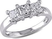 Julianna B. Diamond Princess 3-Stone Ring 14k